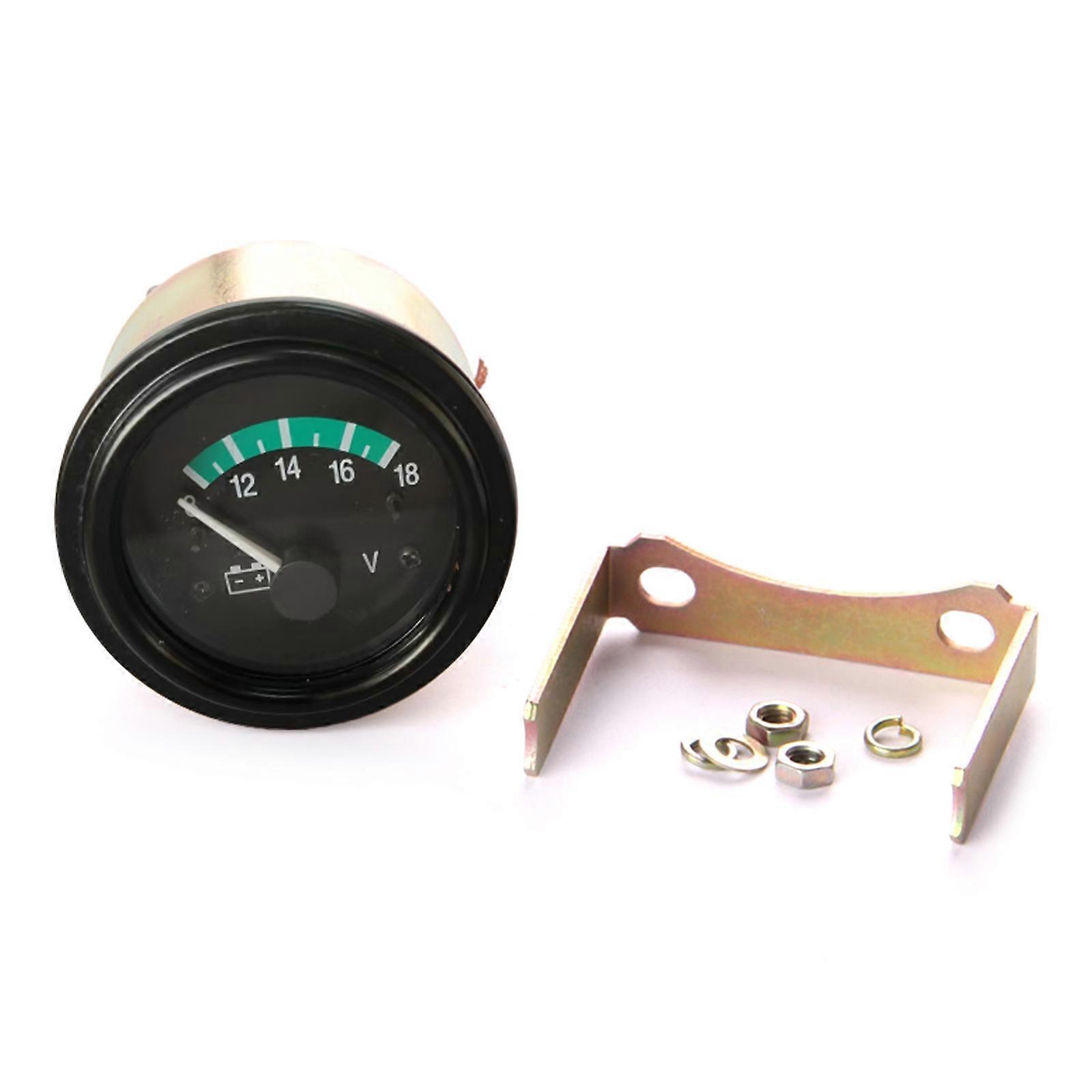 Multifunction 12V/24V Vehicle Voltmeter Metal Voltages Gauges Portable 12V/24V Auto Voltmeter Simple Installation for Car