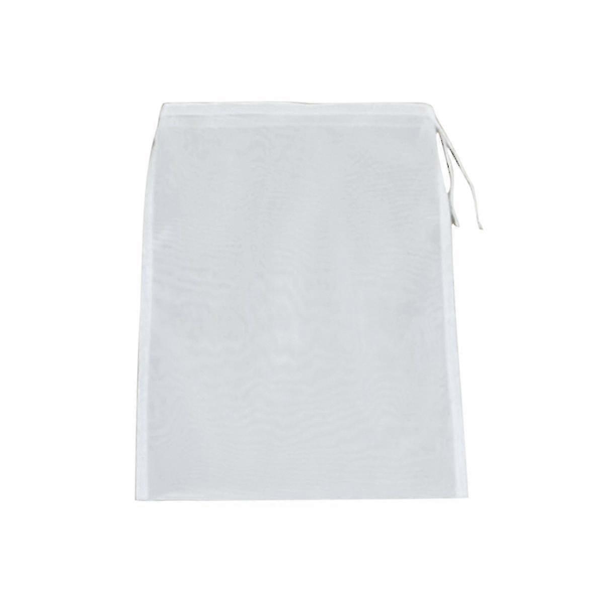 10 Pcs Fine Mesh Filter Sock Bags for Pool Vacuums - Durable Nylon Shredded Leaf Series - White
