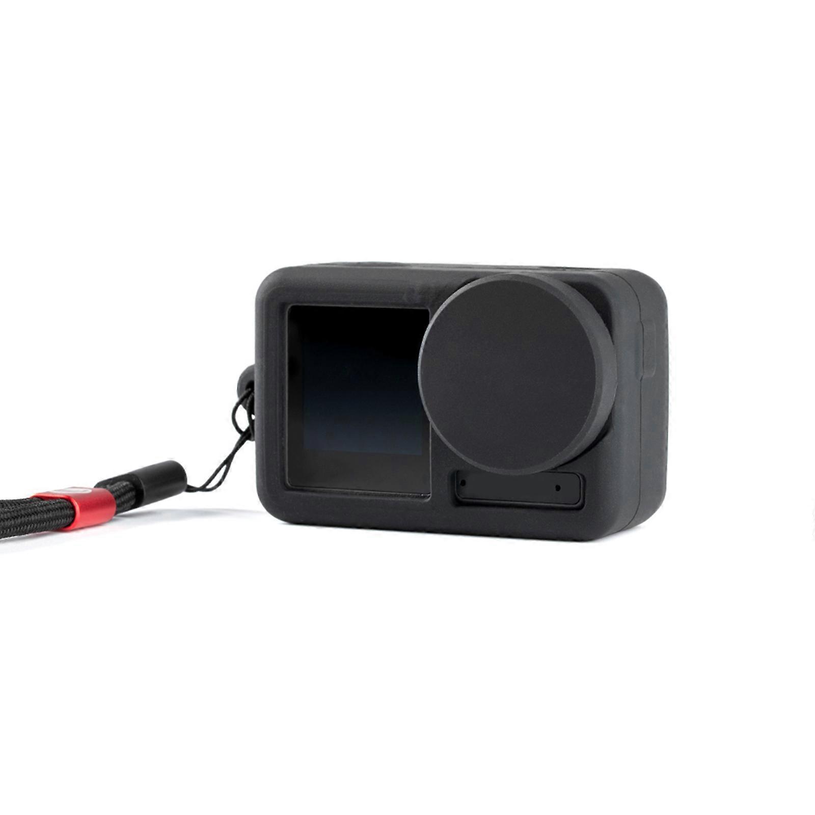 Silicone Case Cover for Action 3 Camera Dustproof Silicone Protective Case Lens Cap Anti-Drop Shockproof