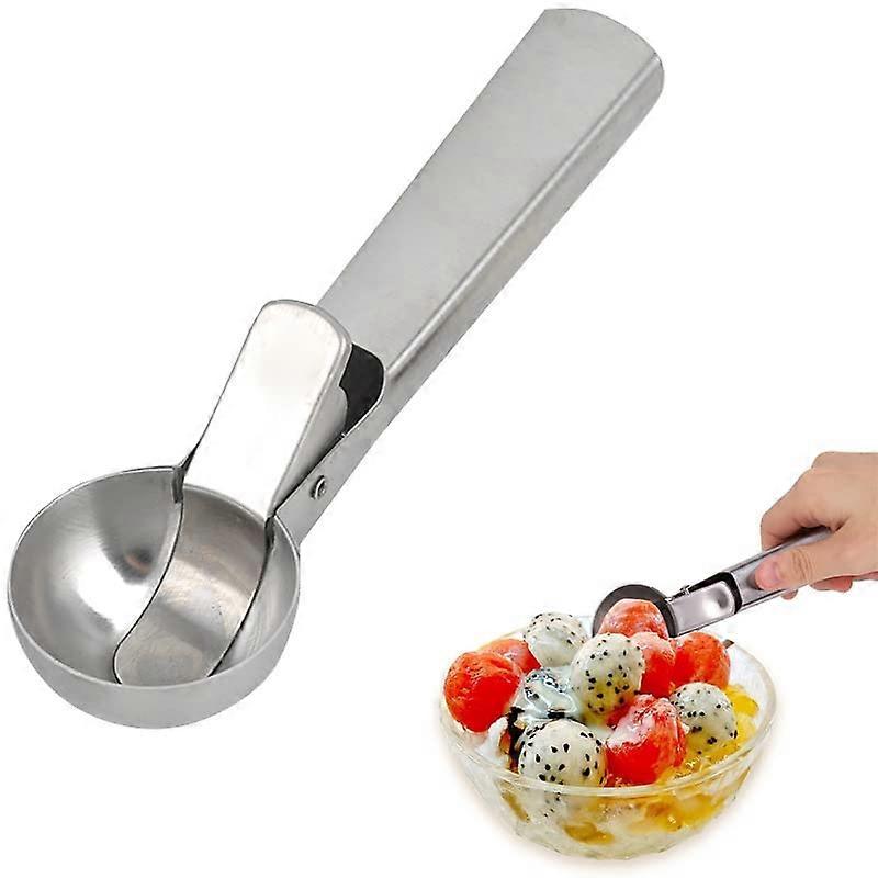Ice Cream Scoop 18 x 4 x 3.5 cm Professional Use for Ice Cream, Melon Balls, Meatballs, and Mashed Potatoes