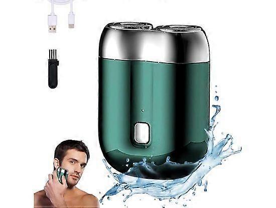 Electric Razor for Men, 2025 New Electric Mini Shavers for Men, Rechargeable Waterproof Compact Electric Shaver, Double Head Razor Shaving Machine
