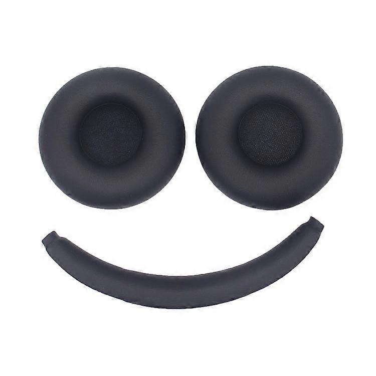JZF-455 Ear Pads Compatible For Microsoft Modern USB-C Headset Protein Leather+Sponge Headset Ear Caps with Head Beam Sleeve