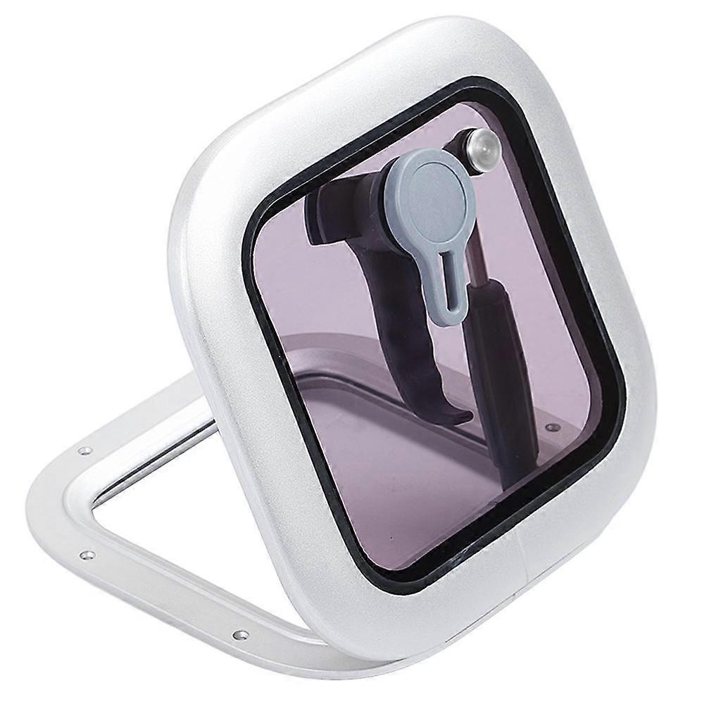 Boat Skylights Window 260 X 260mm Square Push Out Deck Porthole Skylights Ventilation Hatch Window for Yacht RV