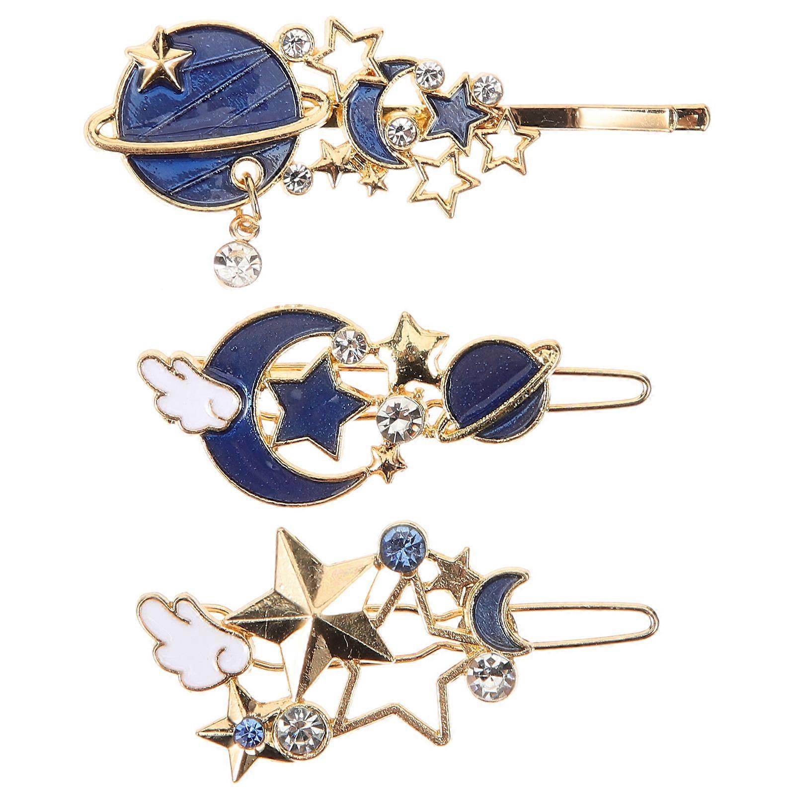 Here's a refined and professional product description for your **3pcs Star Clips Hollow Geometric Hairpins**:

 

### 🌟 3PCS Star Shaped Hollow
