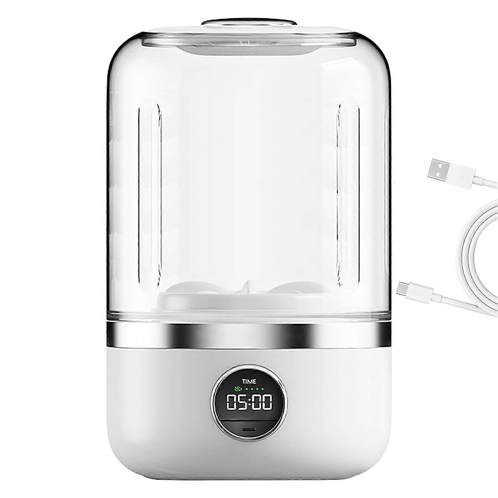 Panty Washing Machine, Double Cleaning Modes, Silent Mini Washer, Compact Design,