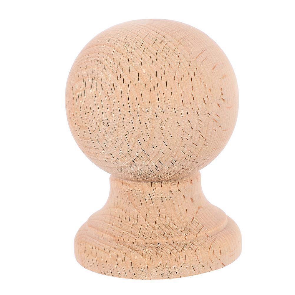Solid Wood Hardwood Finials Unfinished Wooden Post Toppers for DIY Projects Vintage Roman Style Home Decor Baluster Ornaments