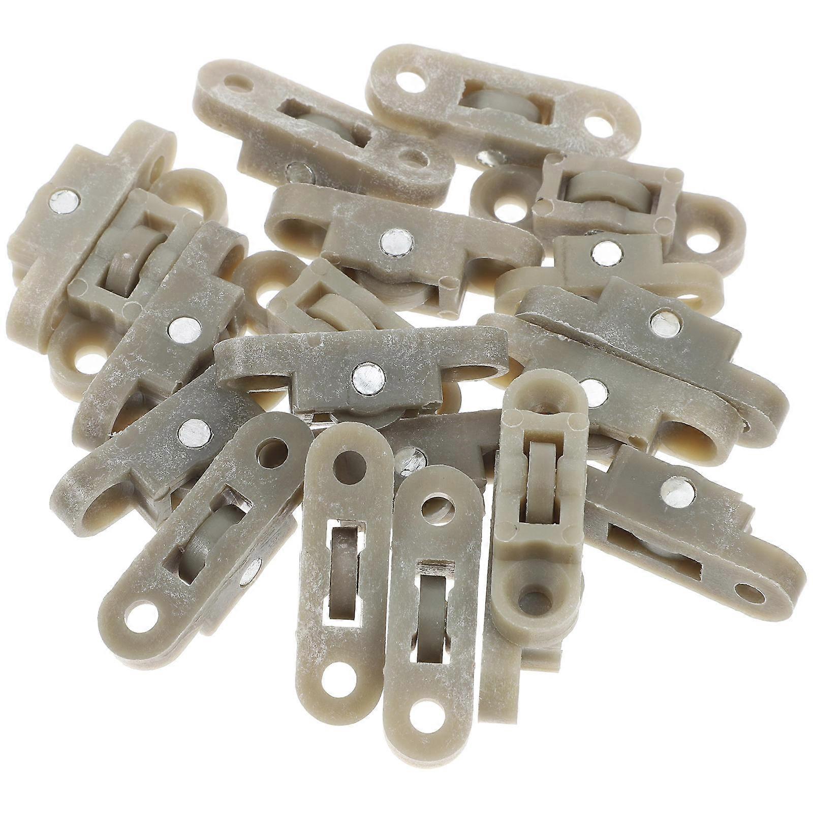 Window Roller Track Pulley Sliding Doors and Windows Metal Easy Open and Close 20Set