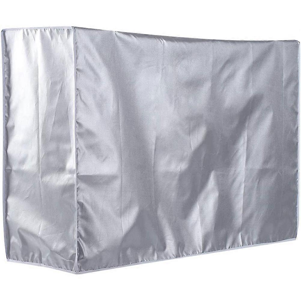 Condenser Protective Cover For Ac Unit Silver Polyester 1Set 41x29x15in