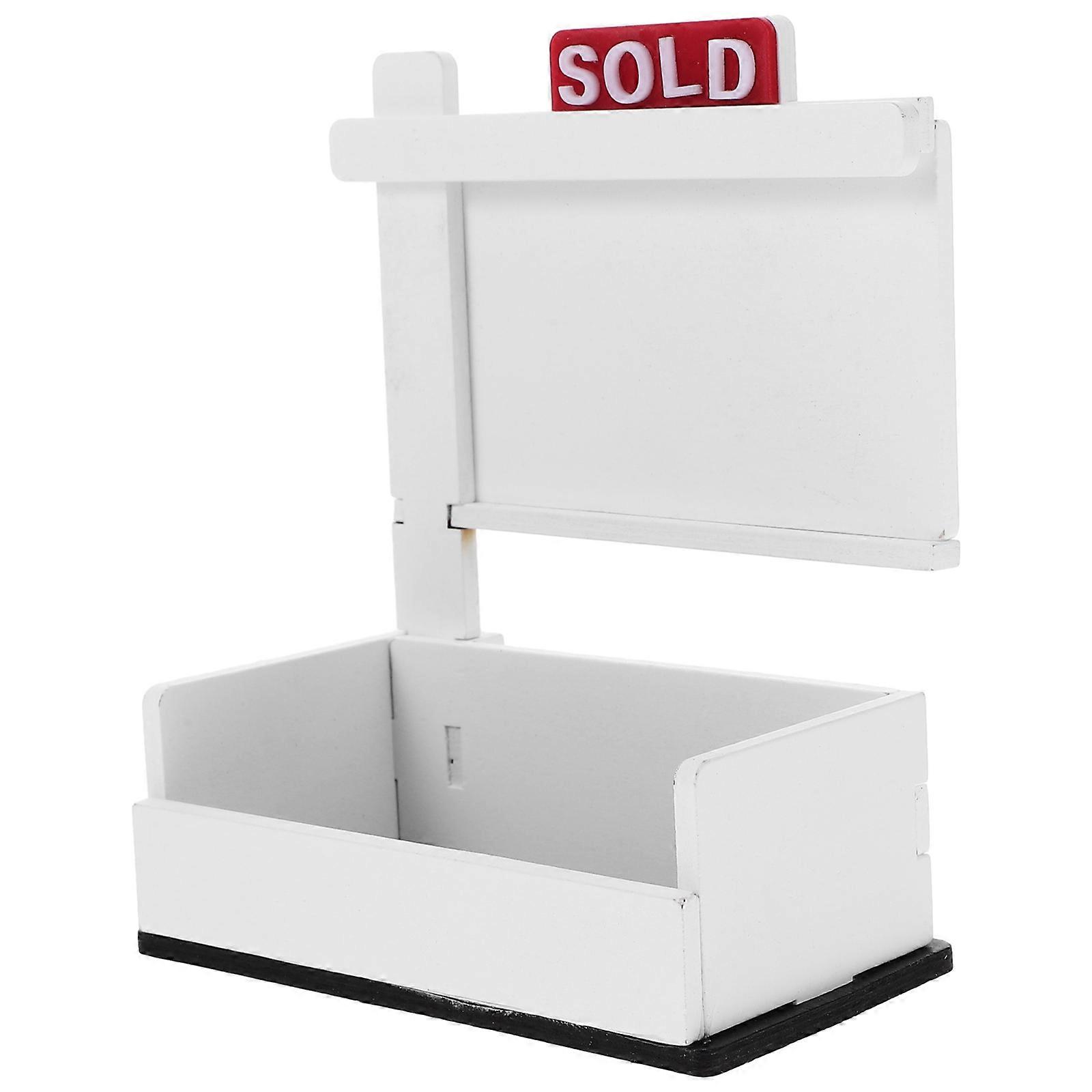 Multiple Holder Name Container Rectangular Wood for Business Partners 1Pcs