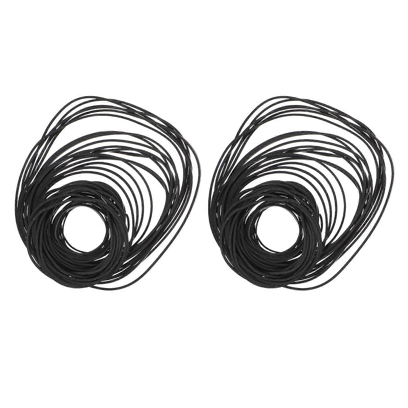 2 חבילות חגורת גומי מקליט לתיקון מקליט קלטות תחזוקה 40-130 מ"מ