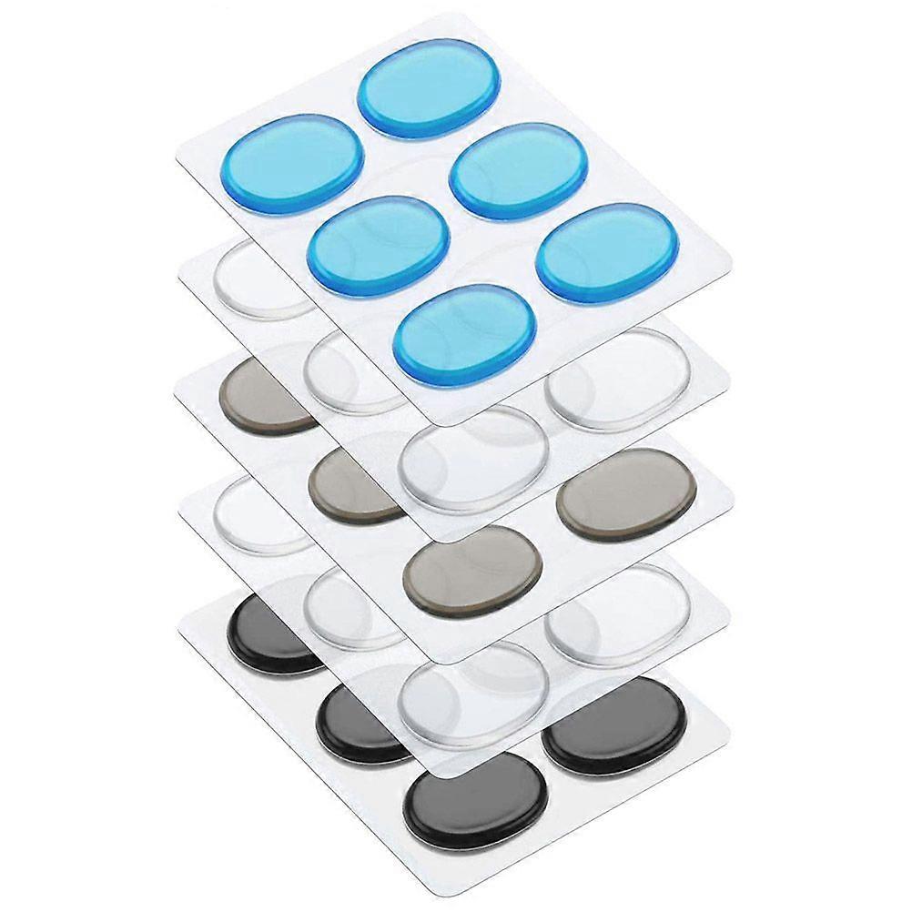 5 ark/30stk lilletromme Mute Pad TromleSpjæld Gel Pads Silikone Tromle Lyddæmper