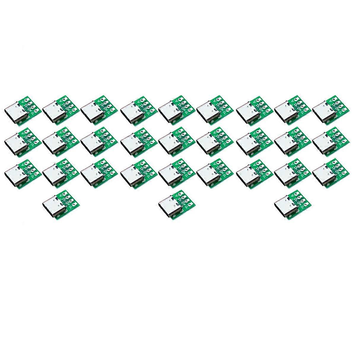 10 PCS TYPE-C USB3.1 16 Pin Female to 2.54mm Type C Connector