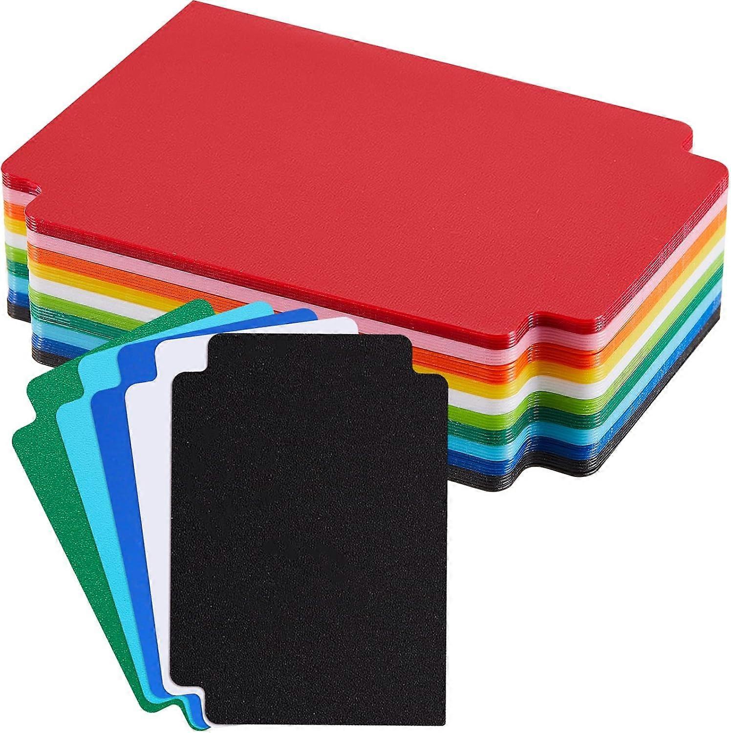Trading Card Dividers Multicolor Card Page Dividers Frosted Plastic Separator with Tabs for Games Sports, 2.7 x 3.8 Inches(50 Pieces)