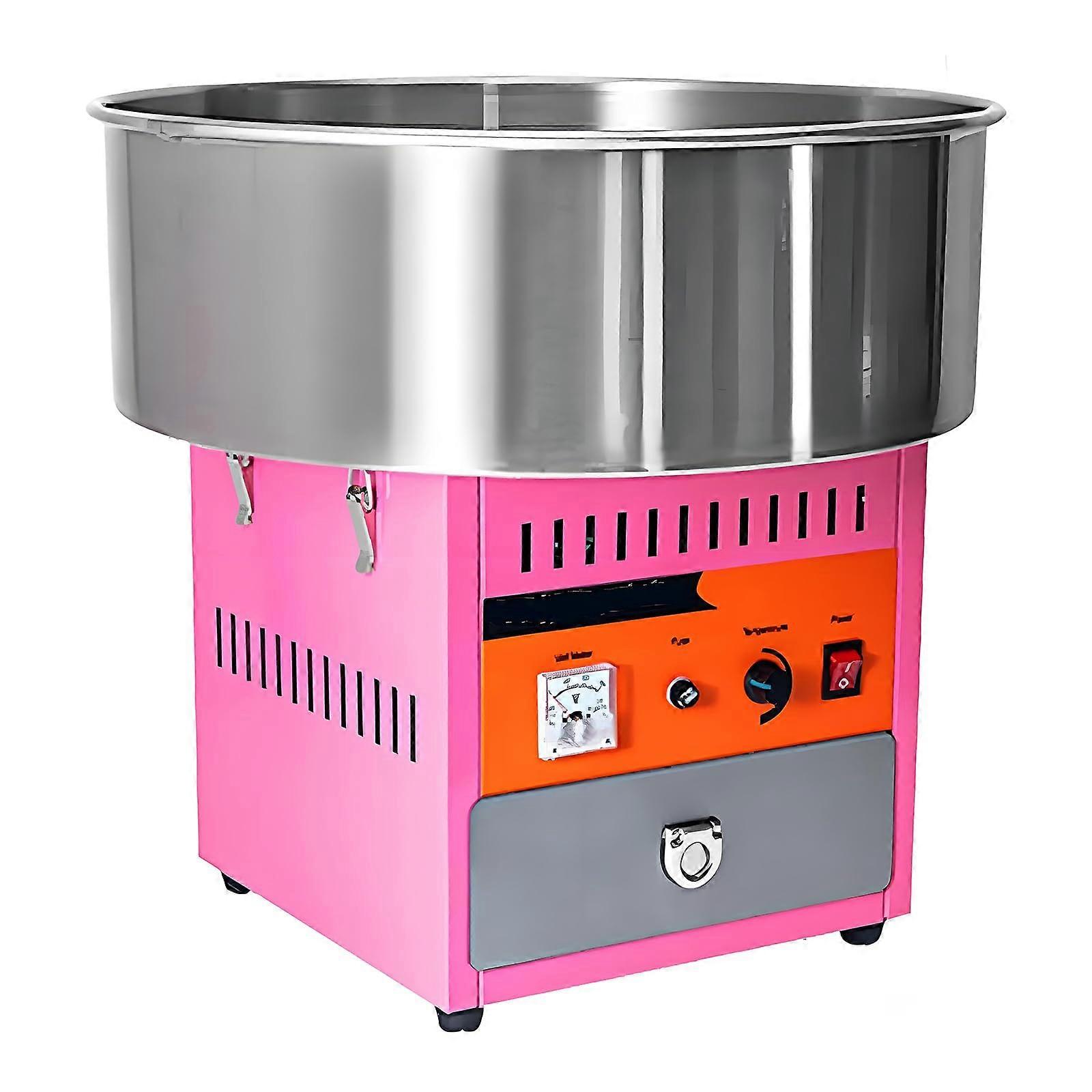 Commercial Cotton Candy Machine, Continuous Temperature Control, Fast Silk, 1000W Silent Motor