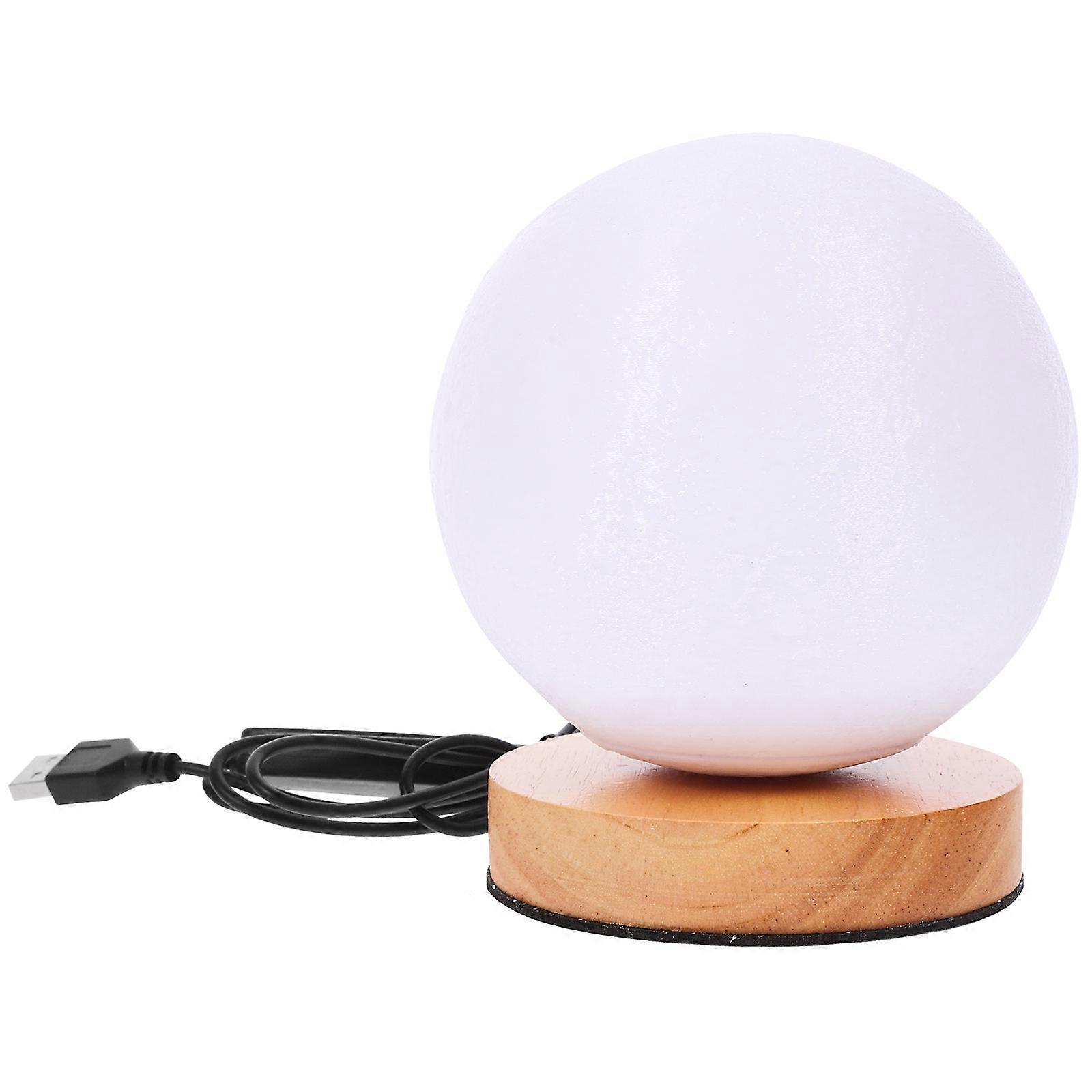 Bedside Table Lamp Moon Night Light Warm Yellow 5.5X4.7X4.7in 1Pack