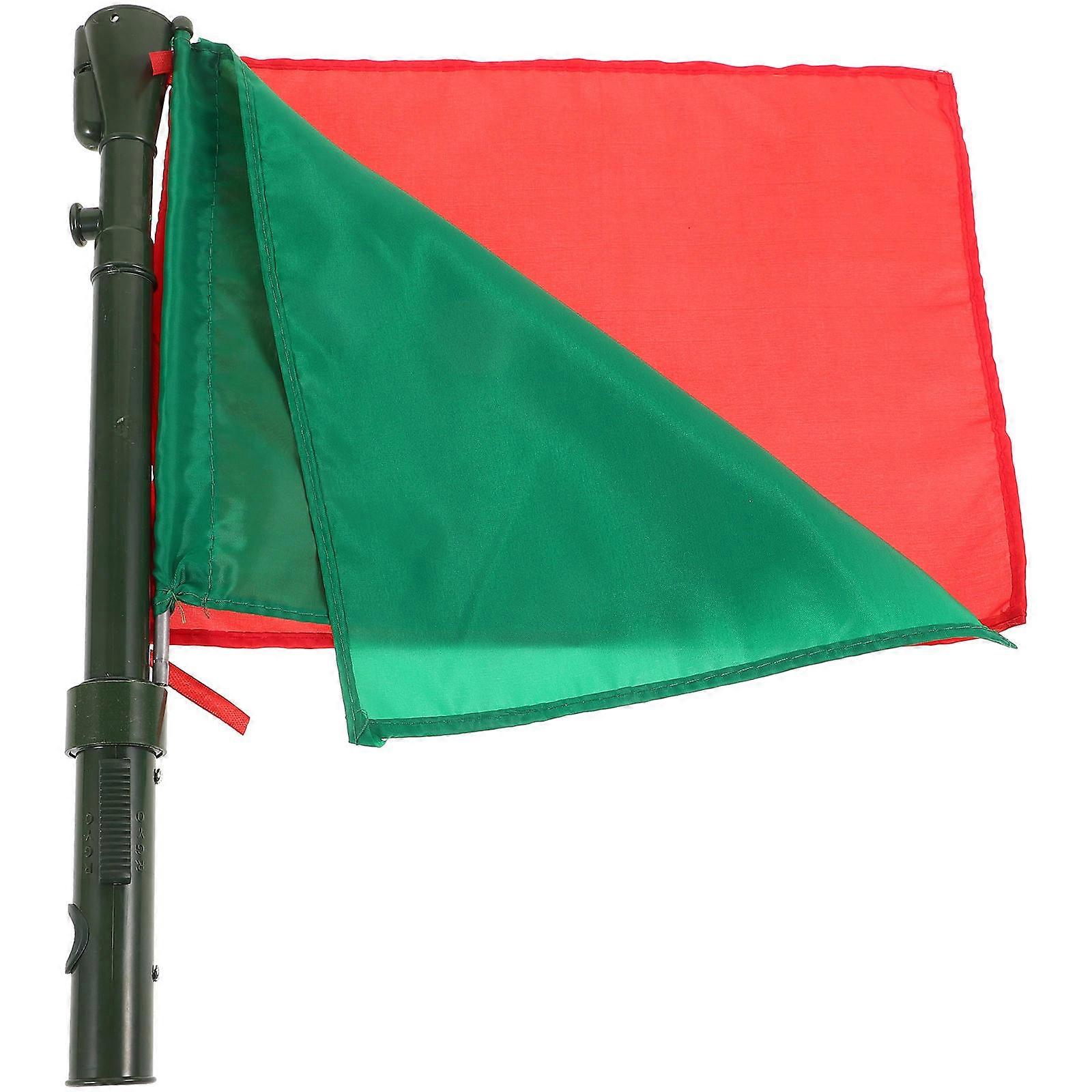 Handheld Referee Signal Flag Bright Waving Flag for Sports Competitions, Skid Proof Grip, Durable for Long Term Training Use