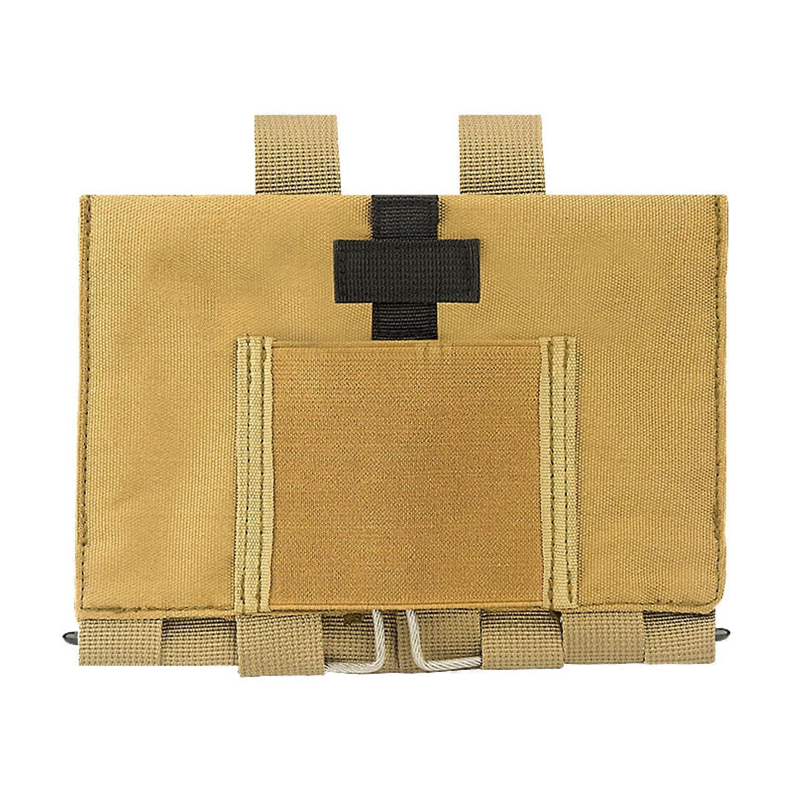 TacticalFirstAidPouch EMT Pouches, Military IFAK Medical Bag, Outdoor Emergency Survival, Quick Release, Wolf Brown