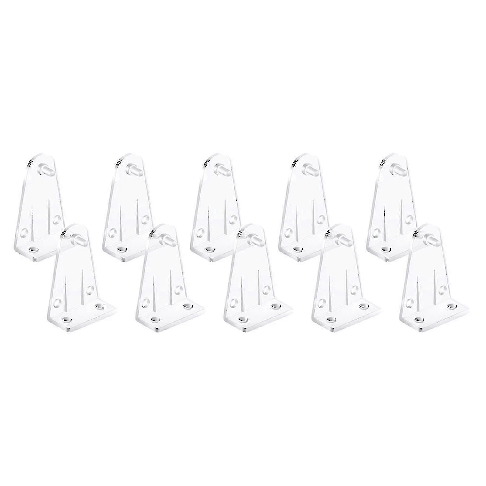 10 Pack Clear Plastic Blinds Hold Down Brackets, Replacement for 2 Inch Horizontal Blinds