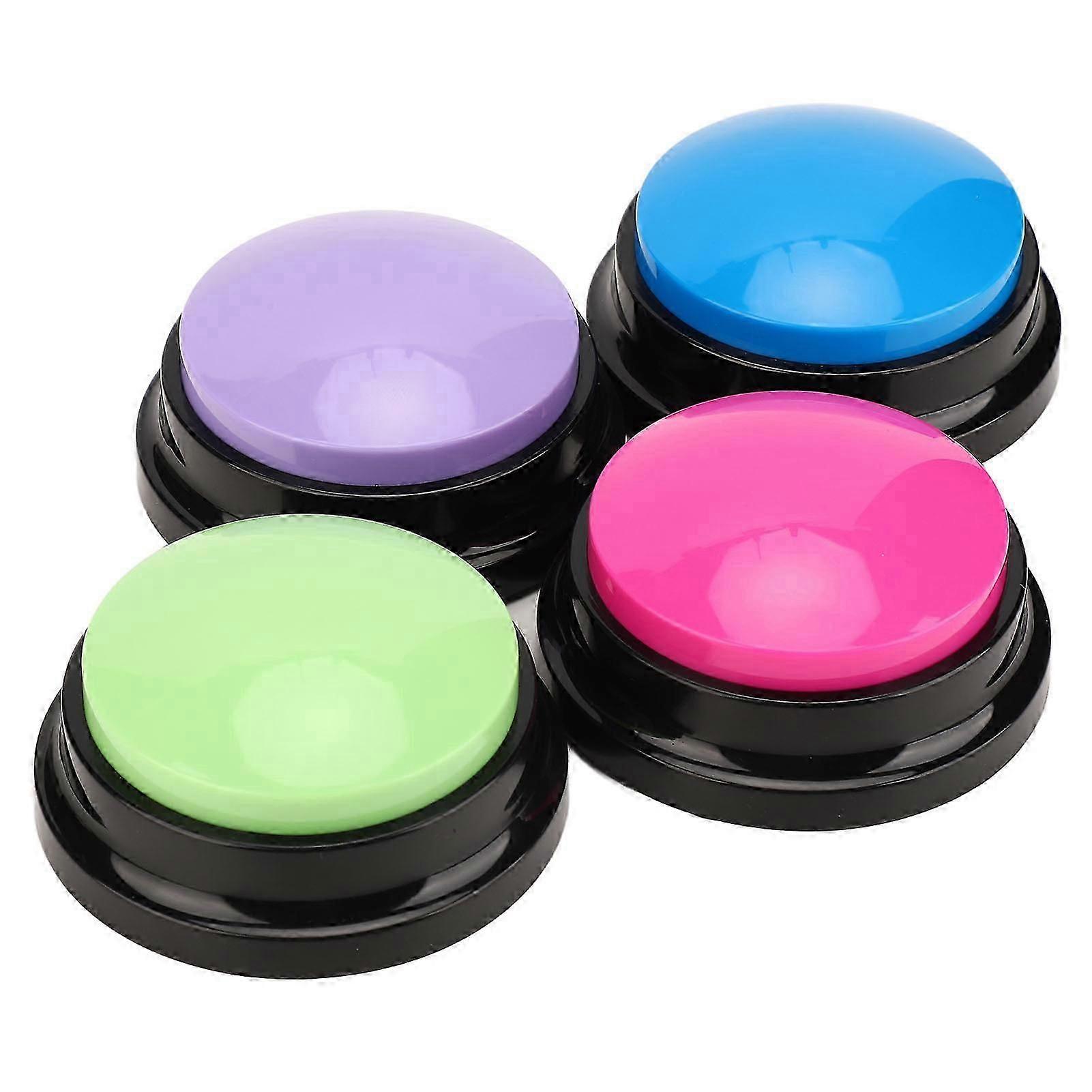 4pcs Record Talking Button Multifunctional 30S Dog Communication Buttons for Dogs Cats Pets