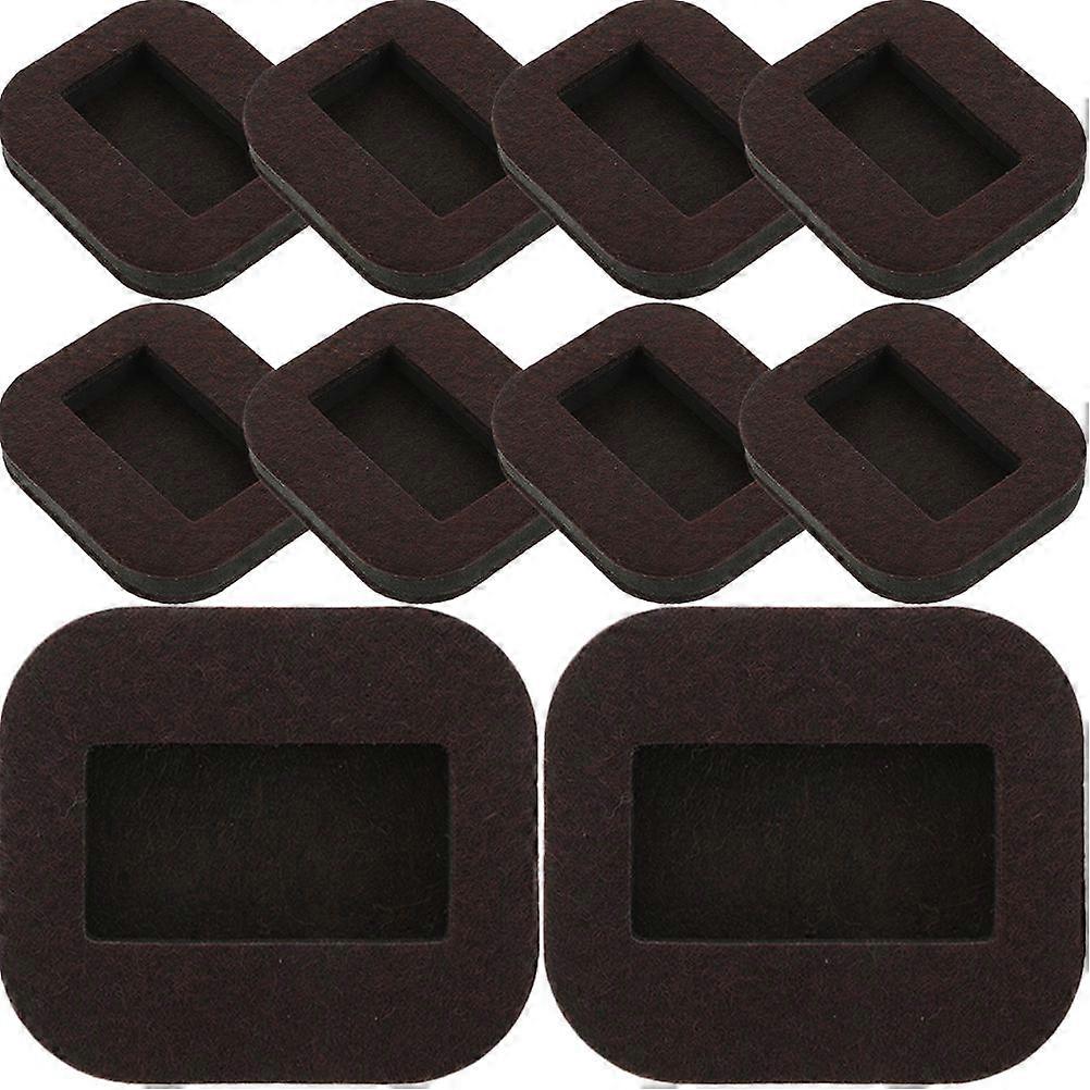 Felt Chair Caster Cups 10pcs Furniture Pads for Hardwood Floors, Non Slip Stoppers for Chairs, Desks, and Couches to Reduce Noise and Protect
