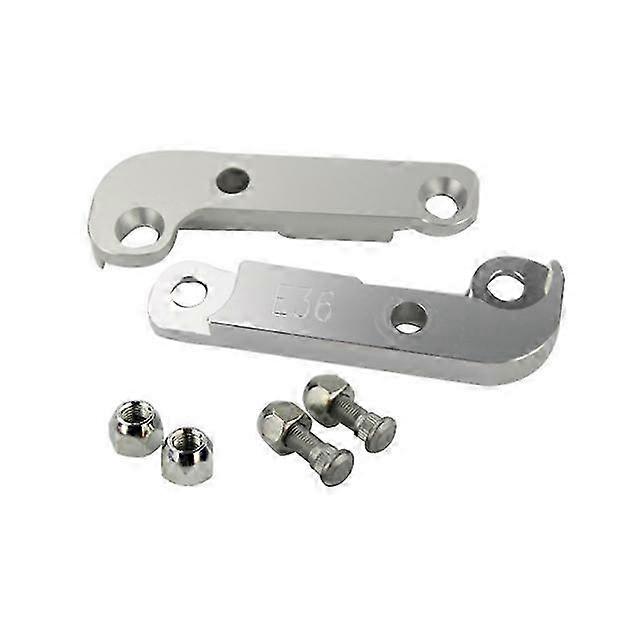 Black adapter increases steering angle by 25%-30% suitable for a modified BMW M3 drift setup