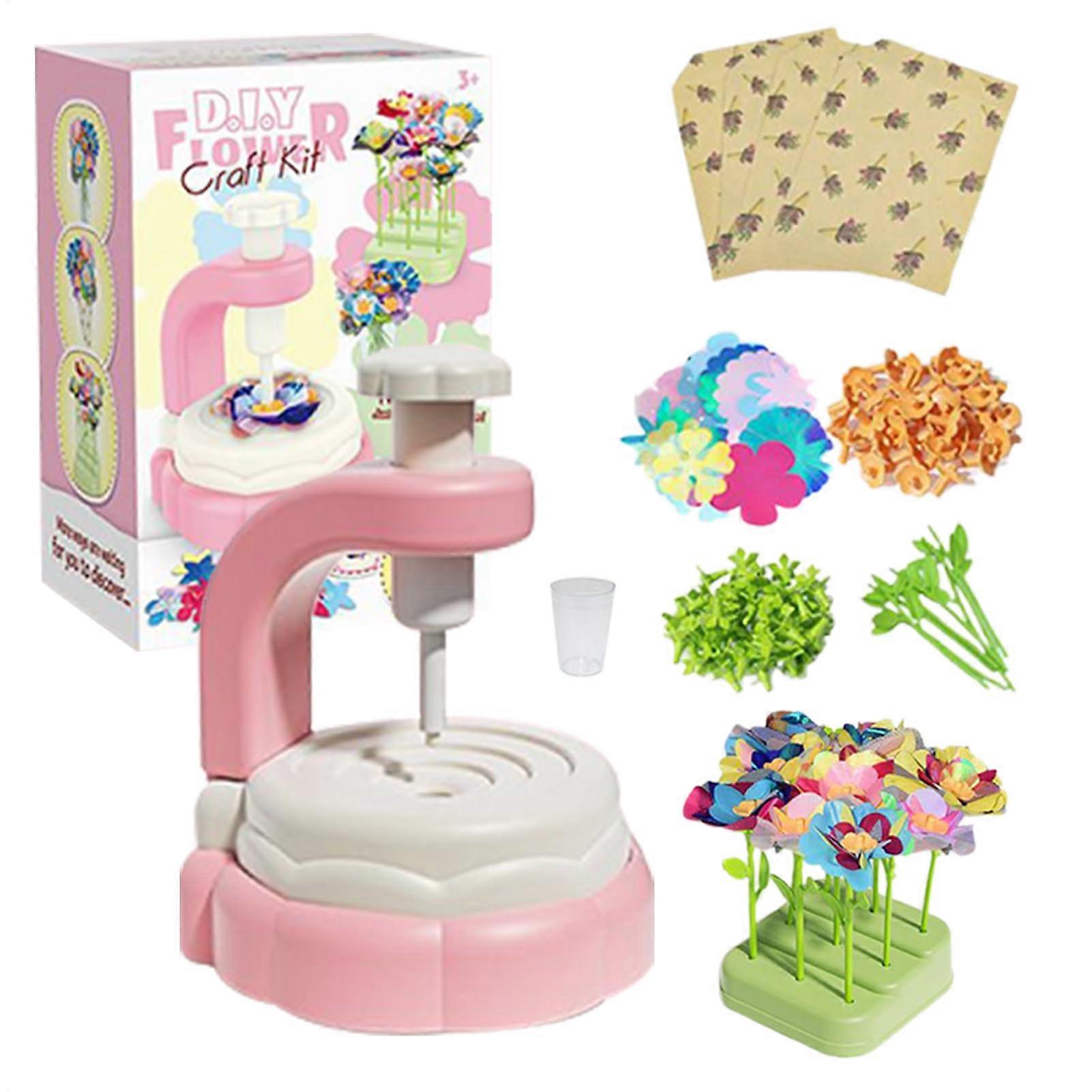 Flower Maker Flower Making Kit Fabric Bouquet Toy, Craft Kit for Ages 4