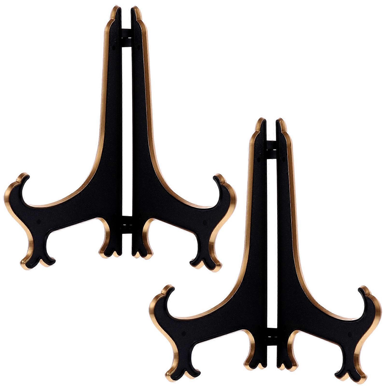 Decorative Plastic Plate Bracket for Holding Use with 2Pcs Easels Plate Holders