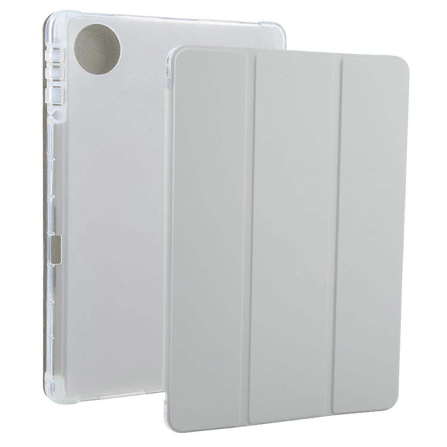 3-faldigt Smart Läder Tablettfodral För Honor Pad 10 12.1 - Grå