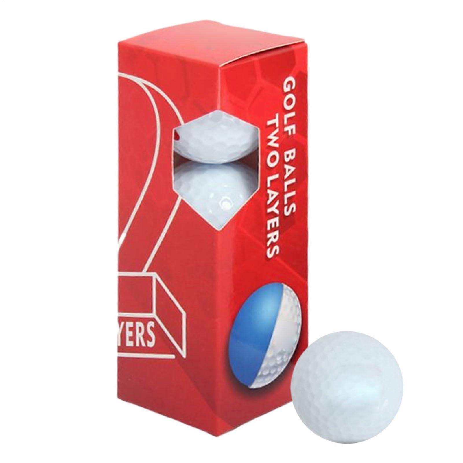 Golf Balls for Play and Training | 3-Pack Long-Distance Golf Balls for Beginners, Driving Range & Course Use