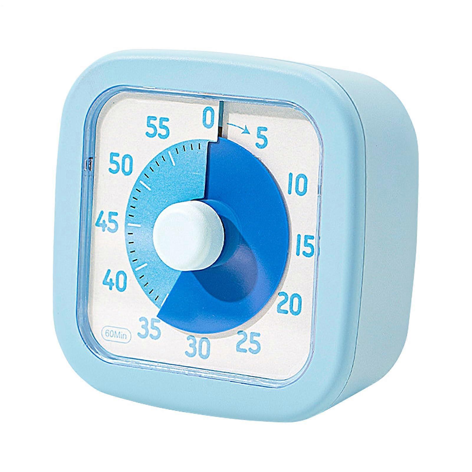 Visual Timer for Kids  60Minute Learning Timer, Silent Time Management Tool for Kitchen, Bathroom, Studying, Homework, Showering  Cooking, Sky Blue
