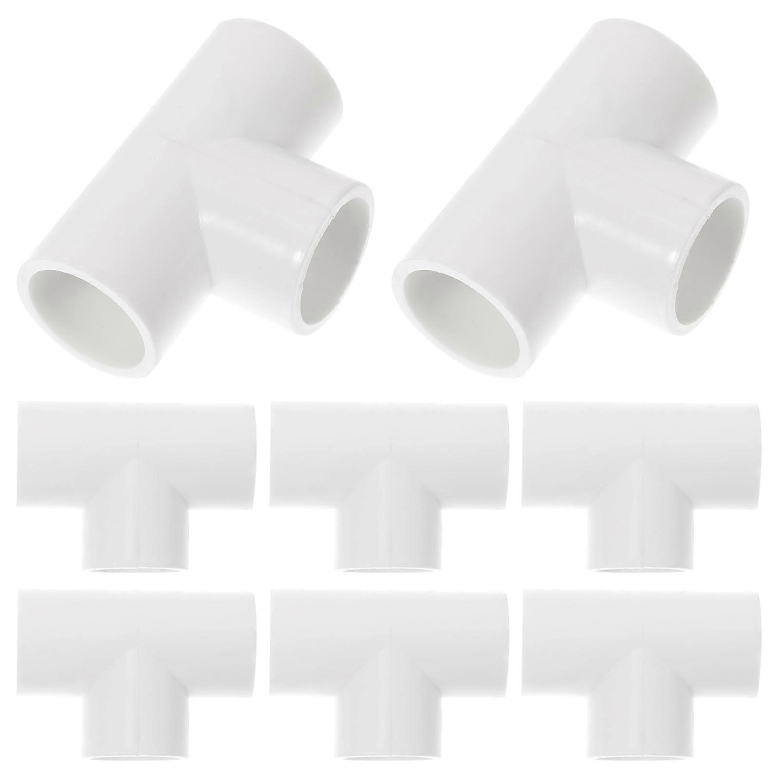 10PCS PVC Water Hose Tee Fittings, Durable Irrigation Components for DIY Projects, Easy Installation, High Strength for Home and Industrial Use