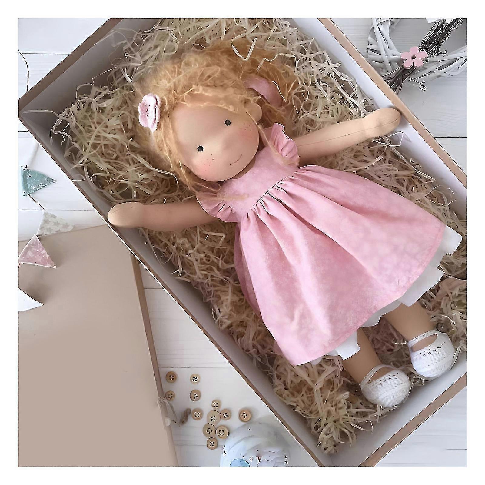 ウォルドルフ人形手作り、手作りウォルドルフ人形、ヴィンテージかぎ針編み人形