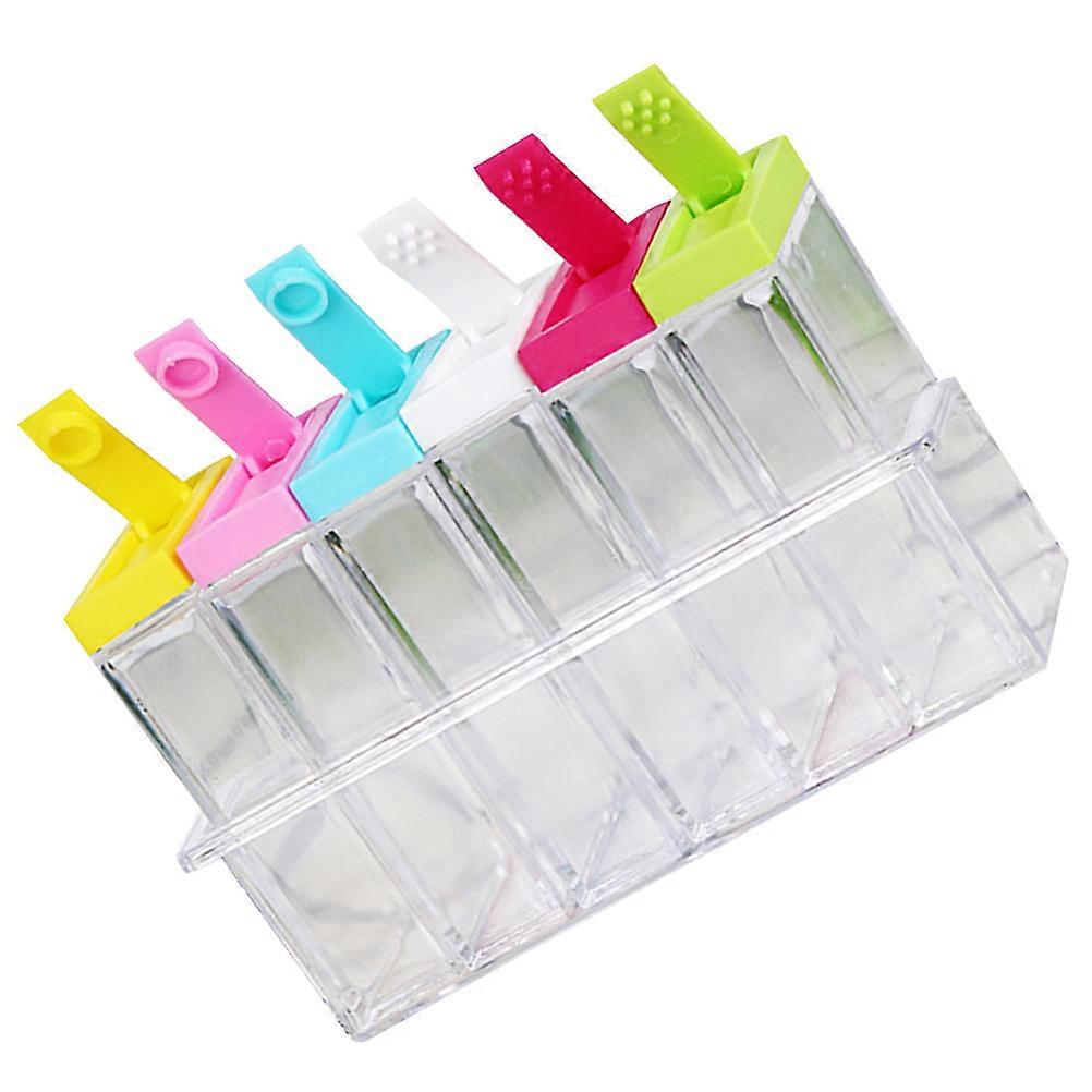 Kitchen Spice Dispenser Box Transparent Containers Hotels 1 Set