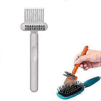 2 in 1 Comb Cleaning Brush Hair Brush Cleaner Tool Hair Brush Remover Rake Hair Brush Cleaning Tool Removing Hair Dust Home and SalonYMMR)