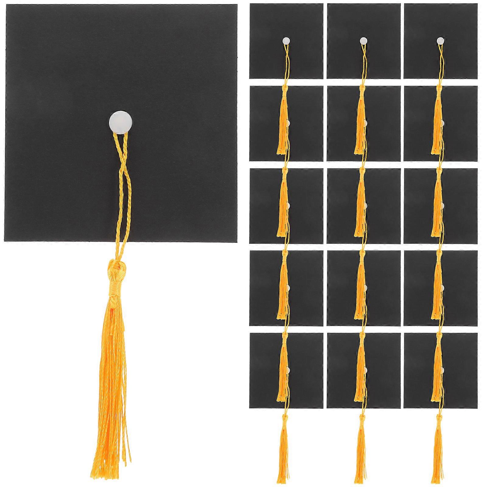 Cap Decorations For Graduation Mini Graduation Caps Chocolates Cakes 30Pcs