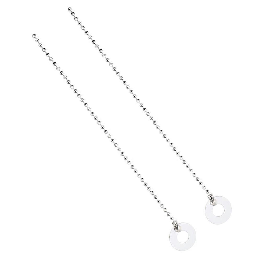 Drum Hardware Cymbal Sizzle Chain Silver Jazz Performance Sound Enhancement 2Pcs