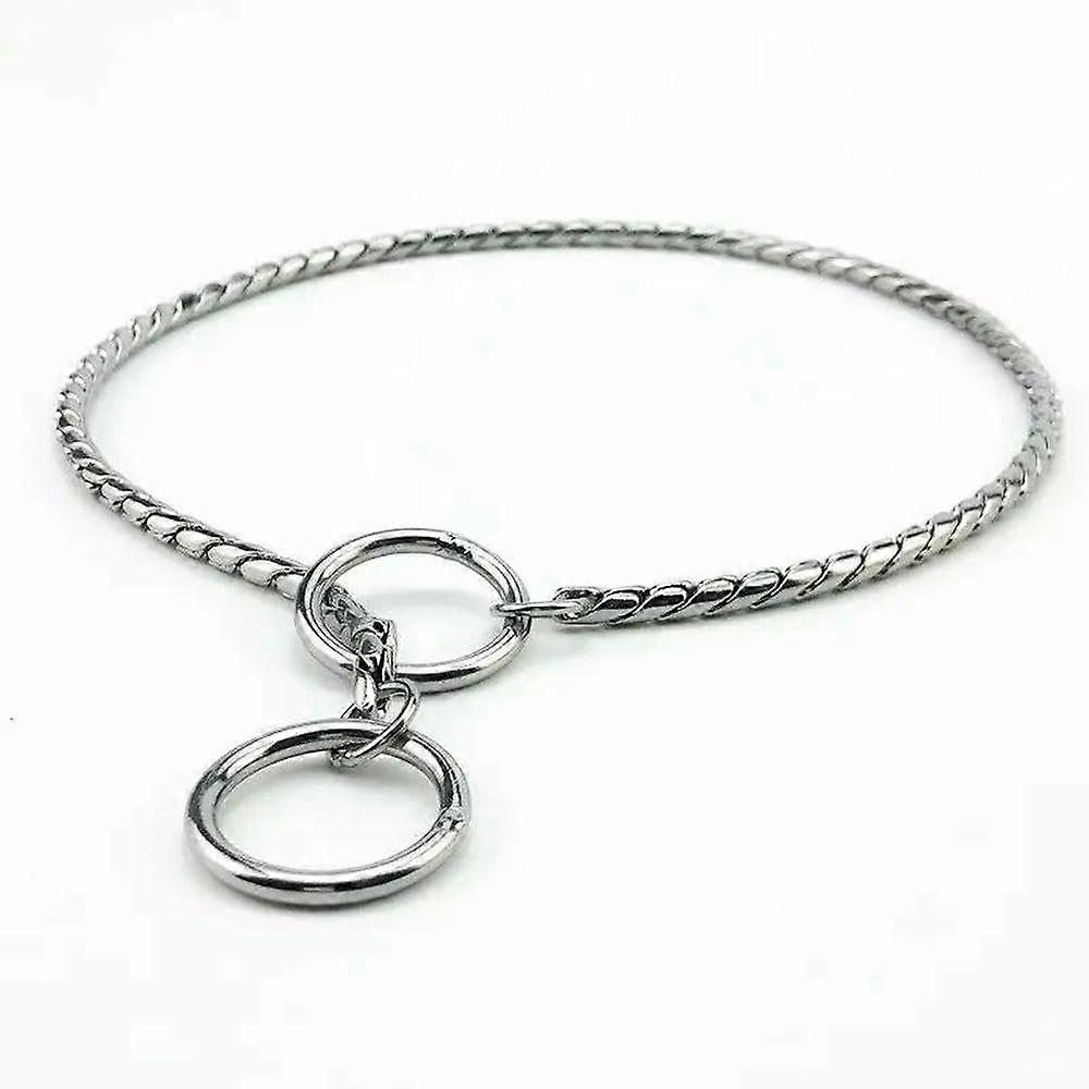 Dog collar with chain, coated, rust, dog training collars for small and large dogs, black/gold Ref: 3424
