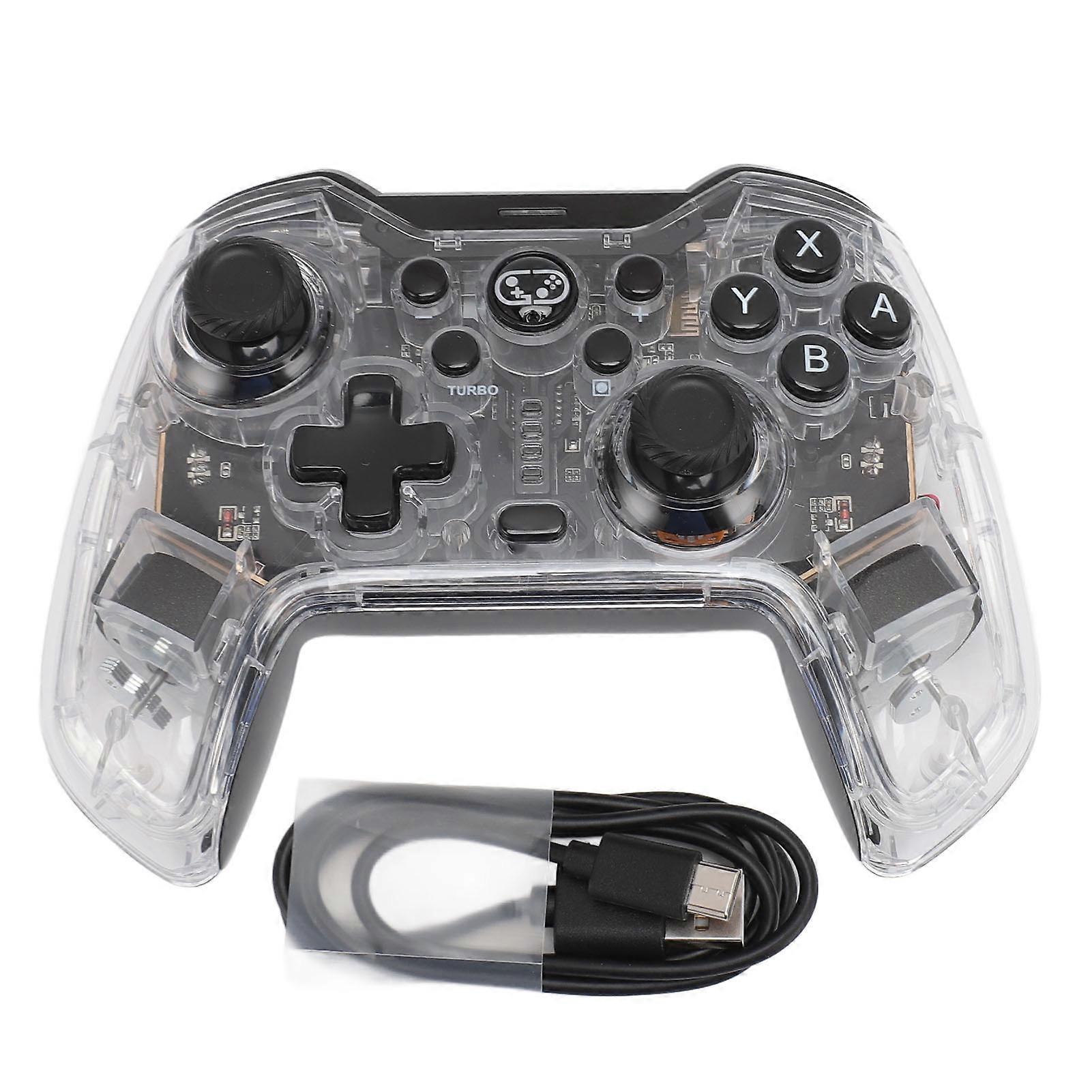 RGB Wireless Controller for Switch Lite OLED with Turbo, Dual Vibration, and Long Battery