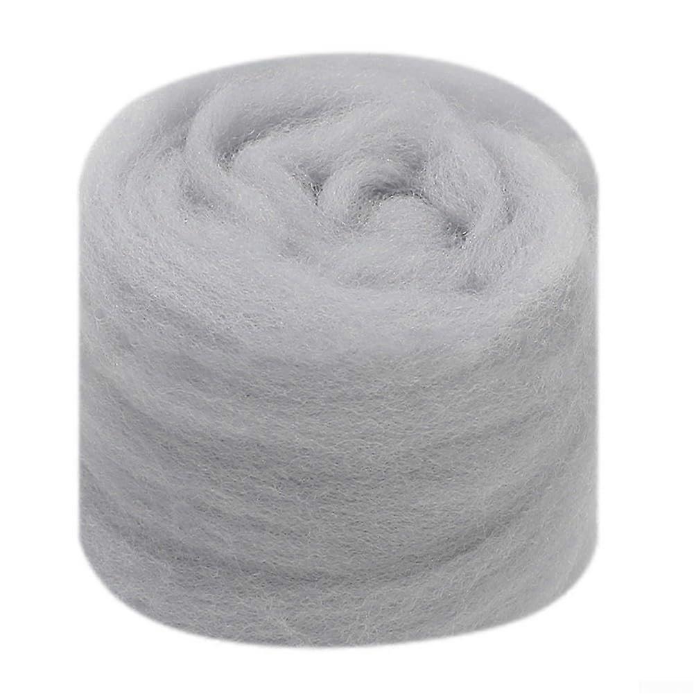 10g Wollfaser for DIY Projects, Ideal for Needle Felting and Textile Crafts, Soft Wool Fiber in White (37#)