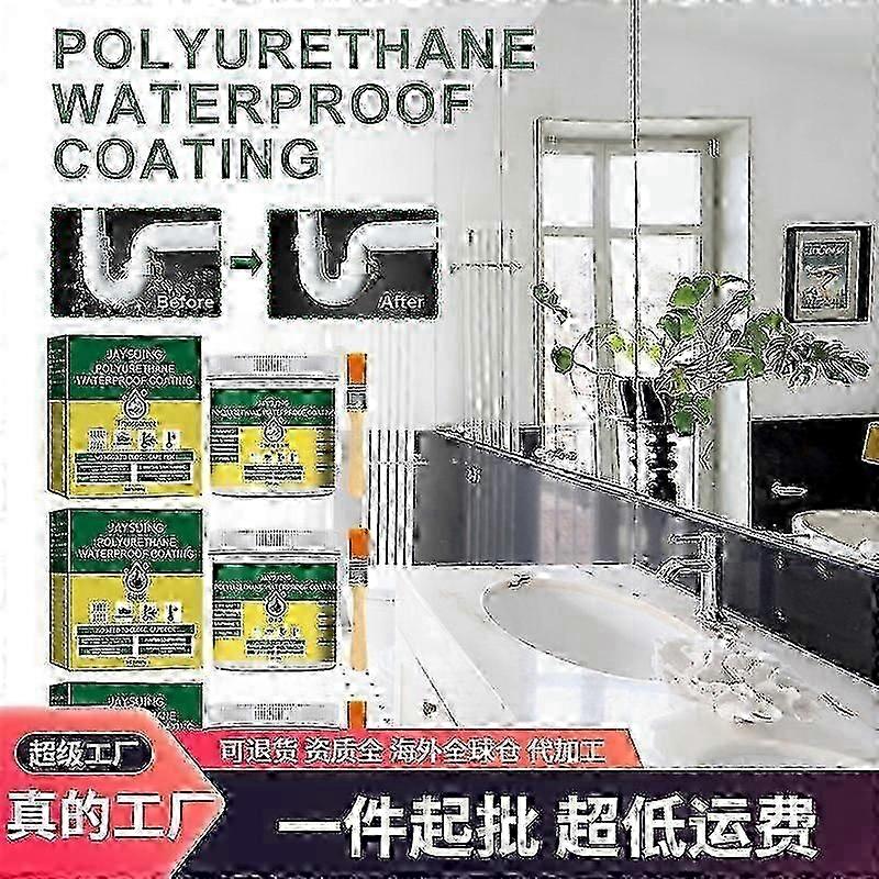 Jaysuing Vattentät Självhäftande Tak Badrum Rör Läckagesäker Tegelfri Transparent Vattentät Agent Väggfärg - -3596157356512
