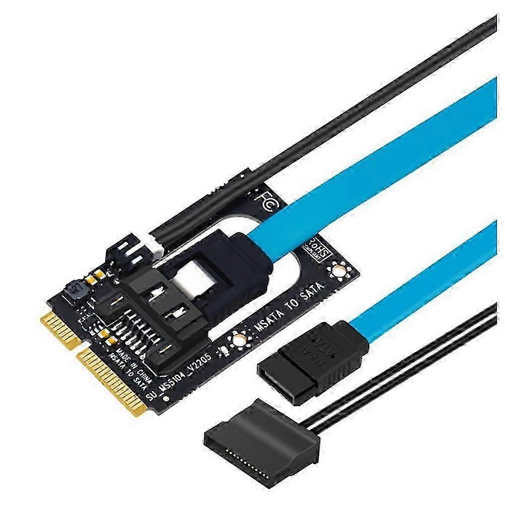 Mini SATA to SATA Card Converter From MSATA TO 7 Pin SATA Adapter Full-High Half for 2.5 and 3.5 i