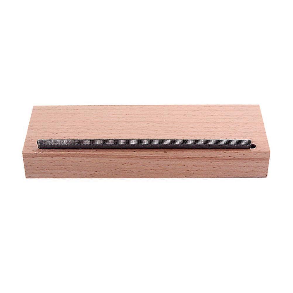 Guitar Fret File R153 Light Brown Maple Woody Block Chamfering Tool for Guitar Maintenance 1Set