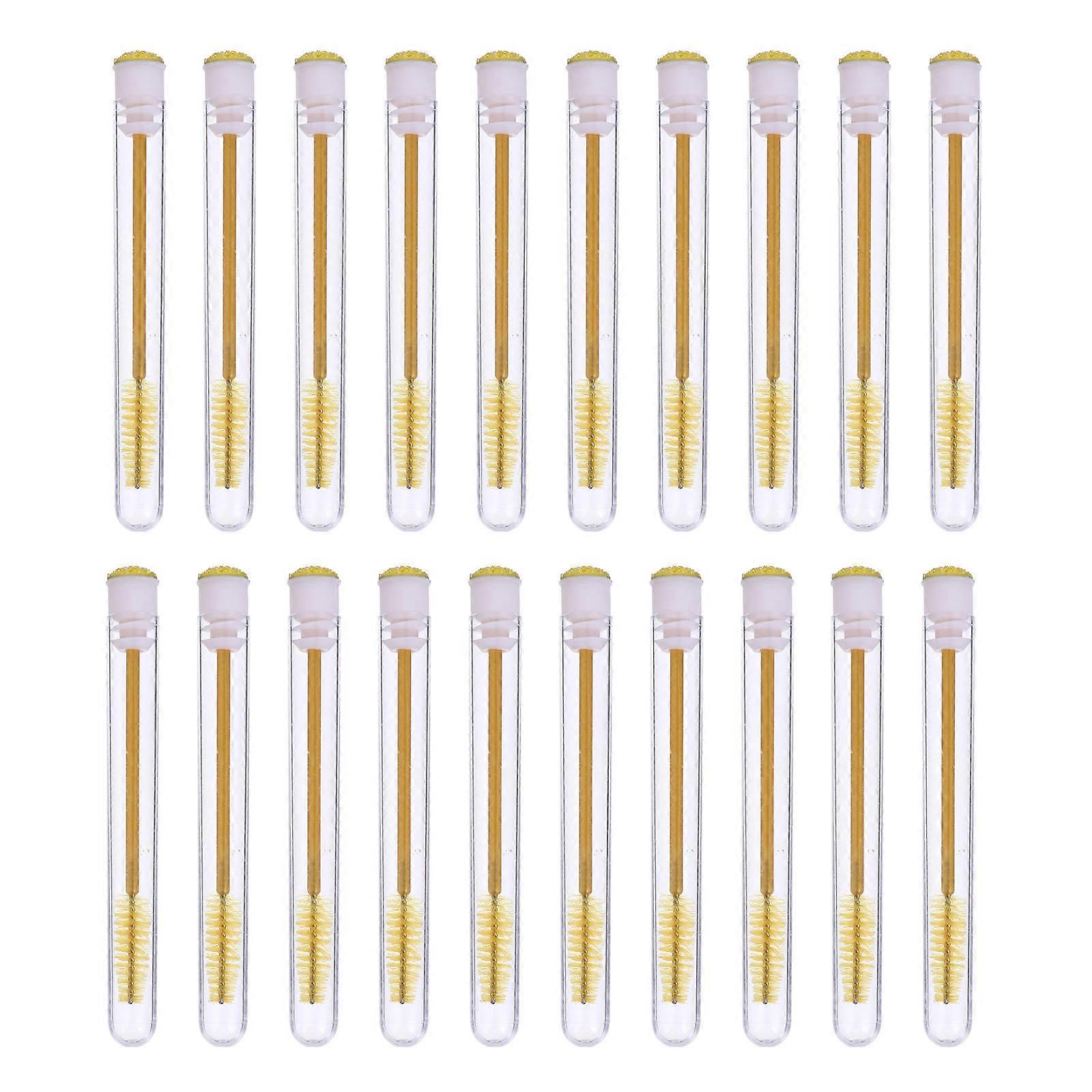 Portable Diamond Eyelash Tube for Beauty Use ABS Material Assorted Color Lightweight Safe Practical 20pcs