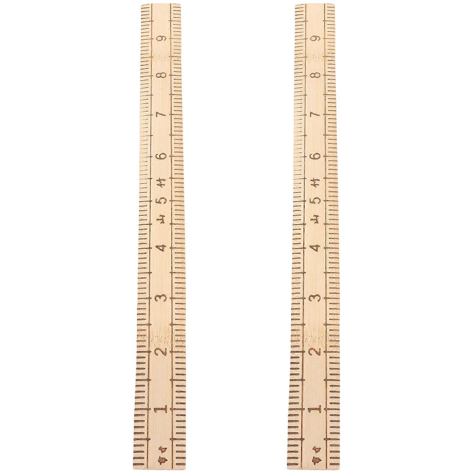 Craft Sewing Tool Ruler Tailor Ruler Paper and Fabric Cutting Home Use 2Pcs