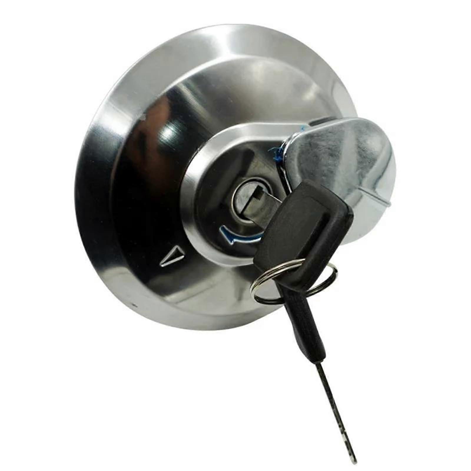 Motorrad Gas Tank Cover Lock Set for König 125 CBT125 with Two Keys, Durable Fuel Cap Replacement, Secure Fit