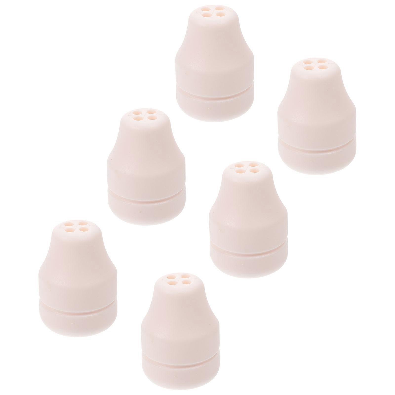 Beige Window Blind Cord Pull Knobs Stylish Plastic Drops for Shade 6 Pieces