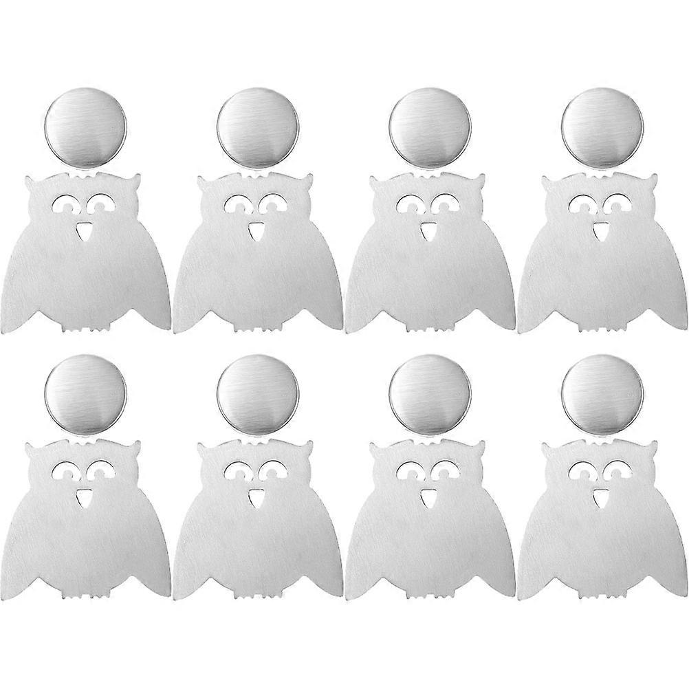 Windproof Tablecloth Pendant Magnetic Tablecloth Weights Home Use Silver Square 5.7x5.7cm Tablecloth Fixation 8Pcs