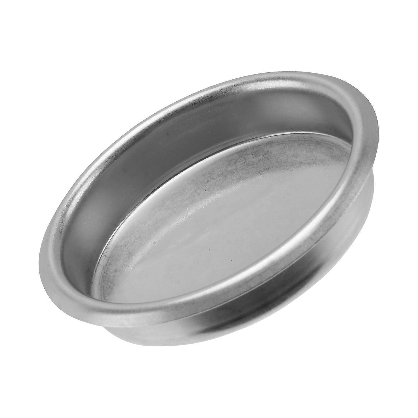 Stainless Steel Blind Filter for Coffee Machine with Cleaning Brush 58mm Silver Practical Durability