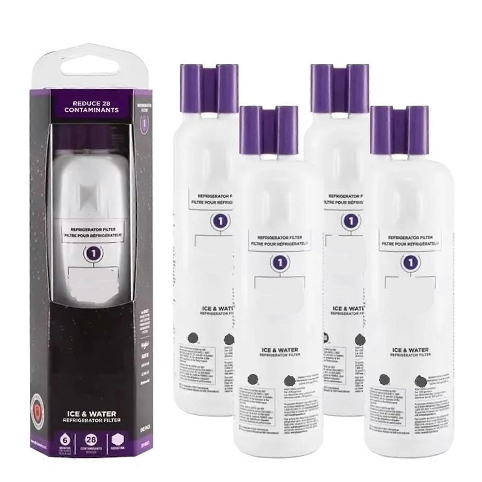 Refrigerator water filter accessories, compatible with Whirlpool (4pcs)