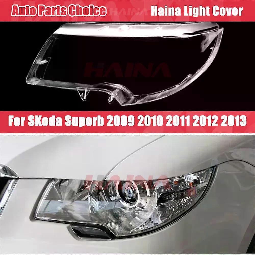 Headlight Cover Lens For Skoda Superb 2009 2010 2011 2012 2013 Headlamp Shell Transparent Mask Lampshdade Lens Plexiglass